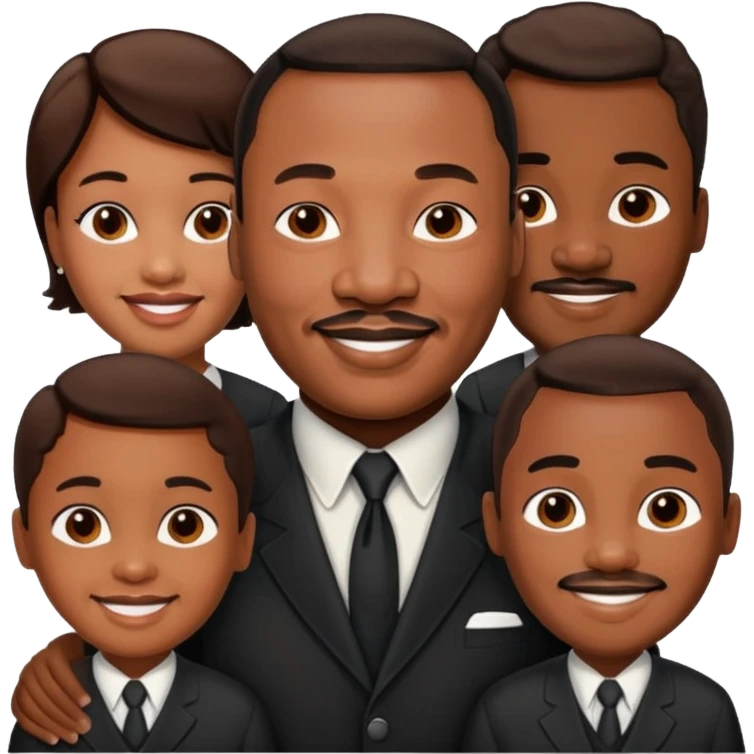 Martin Luther King JR. Siblings emoji