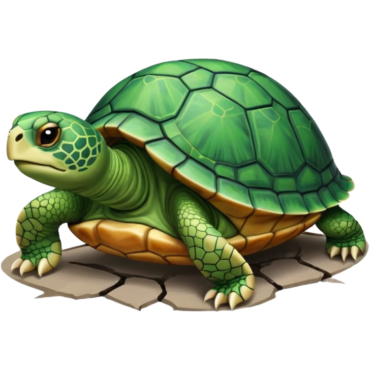 Turtle crashed in he truck emoji
