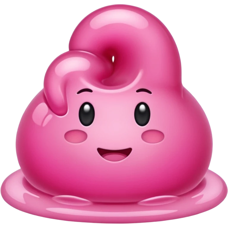 Pink gelatin emoji