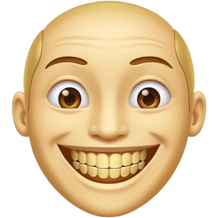 Smile with gold teeth emoji