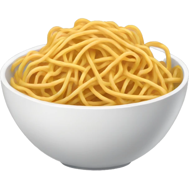 A bowl of spaghetti emoji