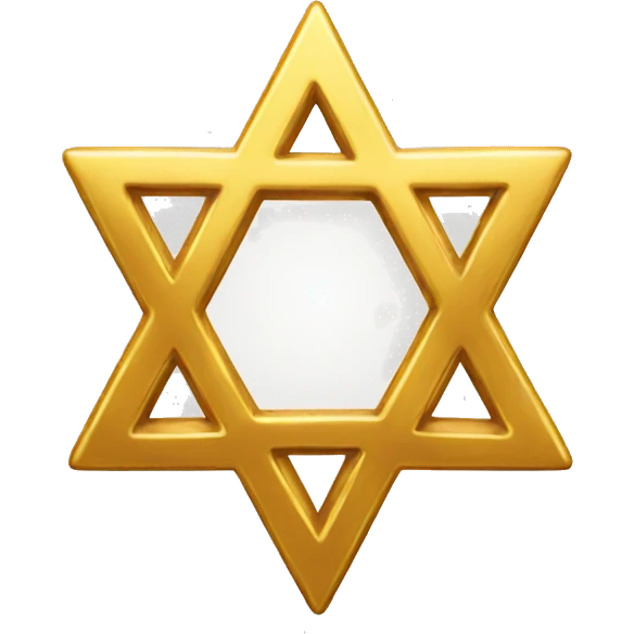 Golden Star of David  emoji