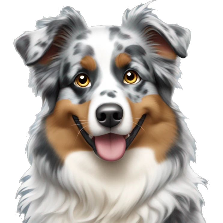 Blue Merle Australian shepherd  emoji