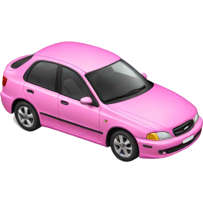 Pink car emoji