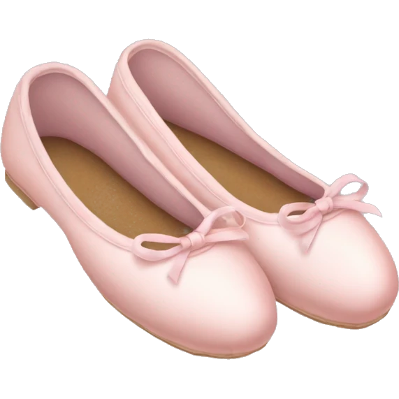 Pale pink ballet shoes emoji