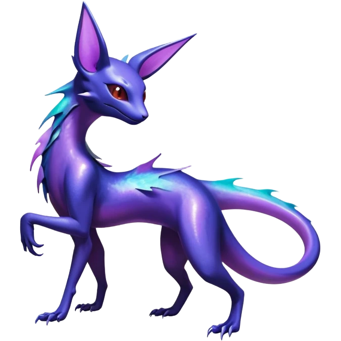 Shiny Ethereal Celestial Salandit-Noibat-Espeon-Hybrid (Full body) emoji