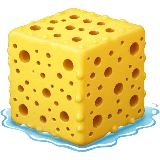 bath clean sponge small holls emoji
