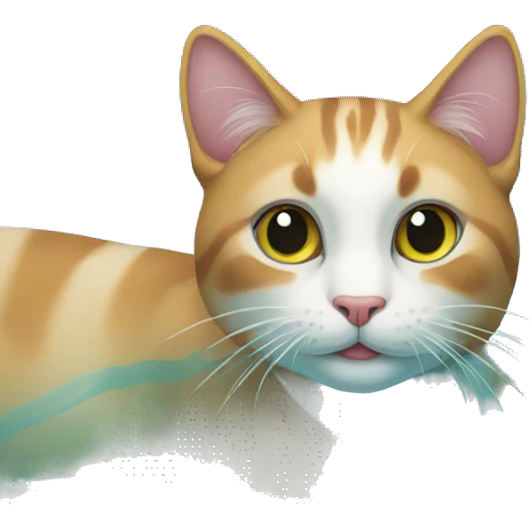 A cat in the swimming pool  emoji