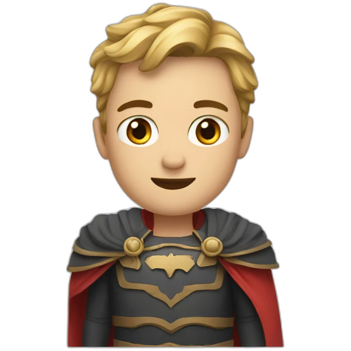 translation hero in cape emoji