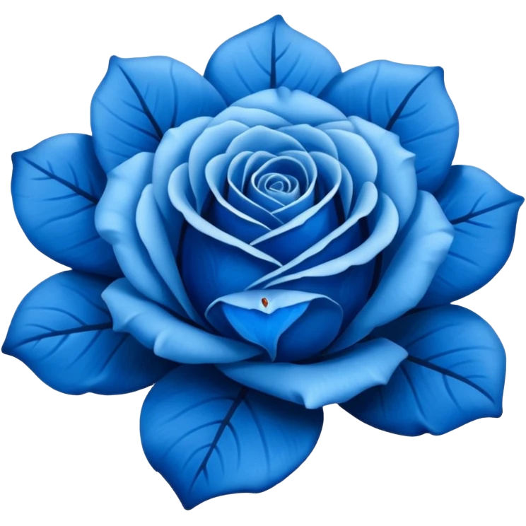 Rosa azul emoji