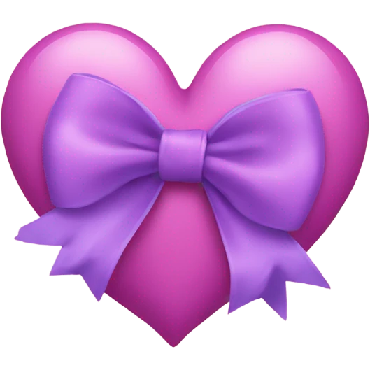 Heart with bow emoji
