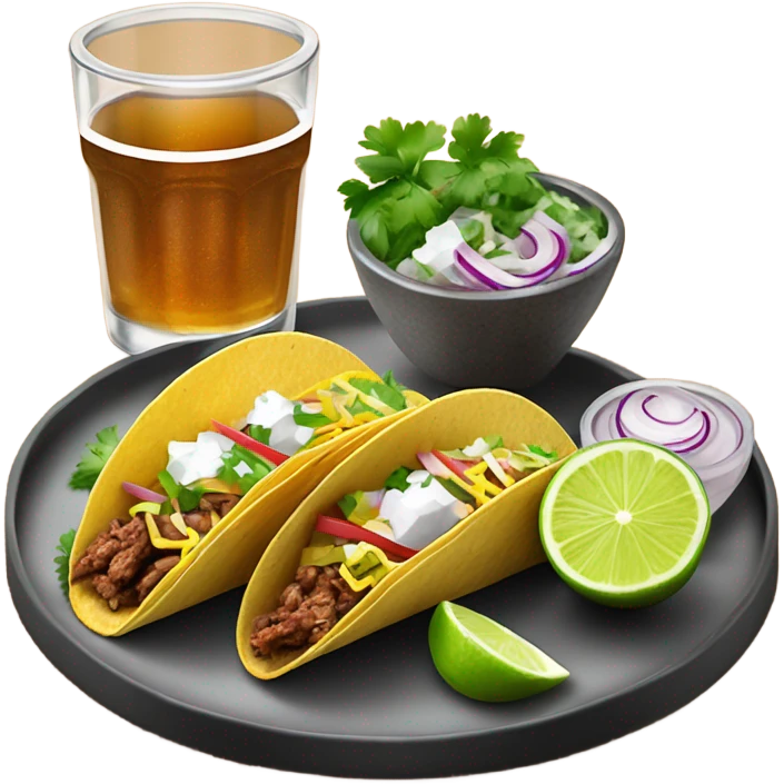 Tacos and tequila emoji