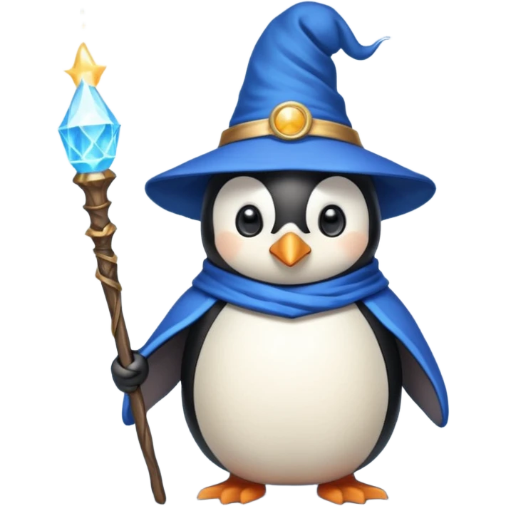 Penguin Wizard emoji