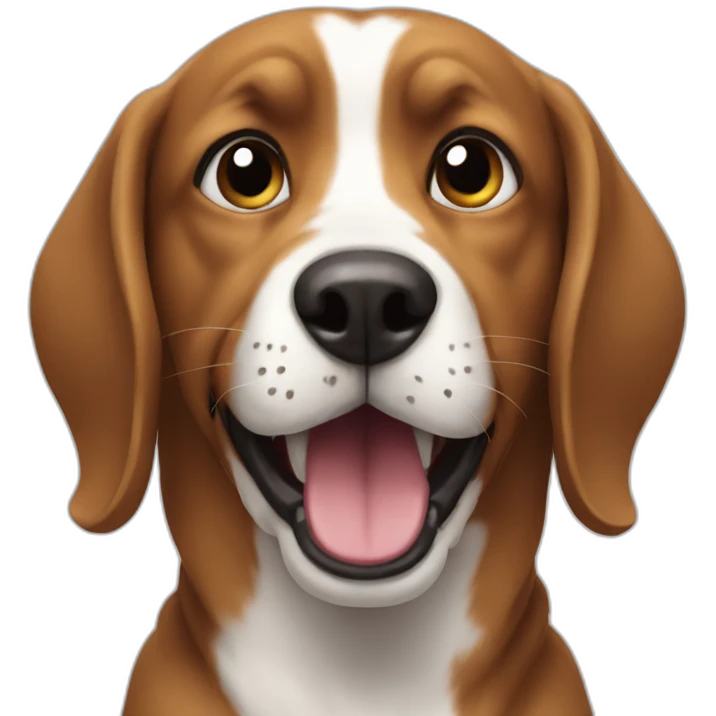 crazy dog emoji