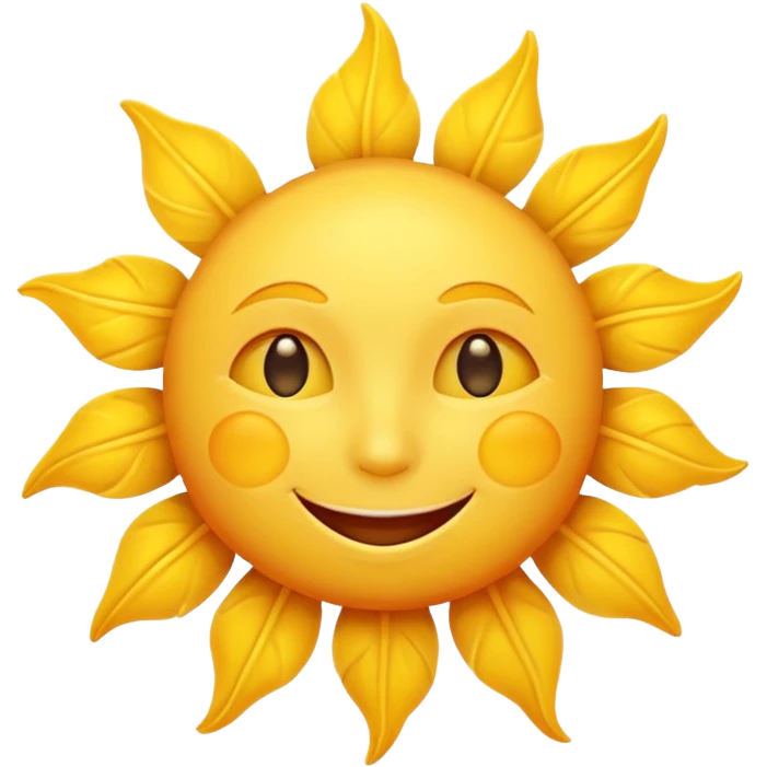 smiling sun emoji emoji
