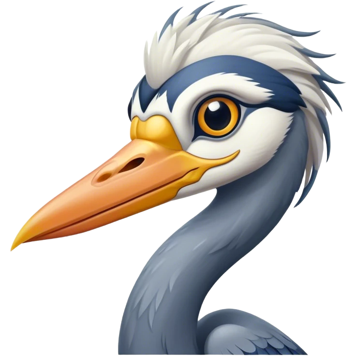 a hero Heron emoji