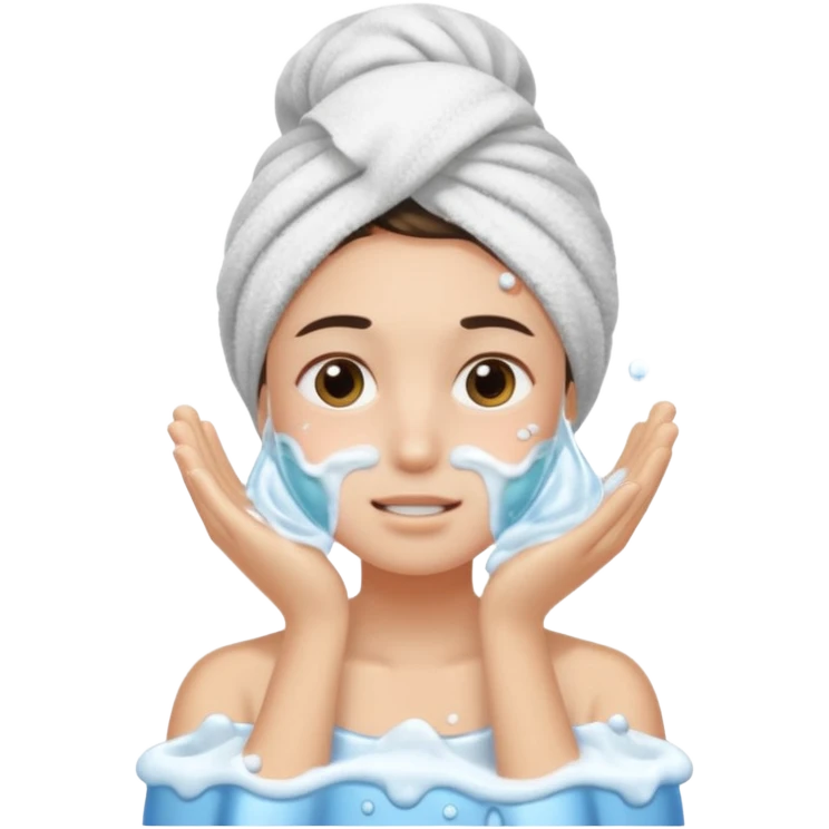 wash face emoji