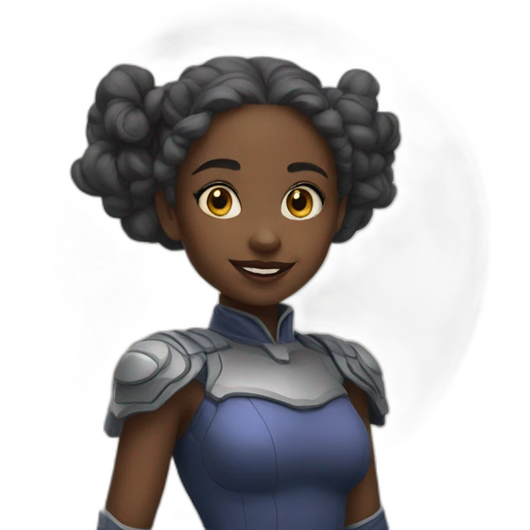 moon girl emoji