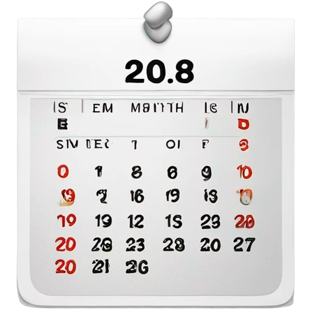 Create a realistic calendar page displaying “28 February” with a clean, minimalistic design. The text should be bold and clear, with a neutral or subtle color scheme. The page may have a slight curl or paper texture against a simple background. emoji