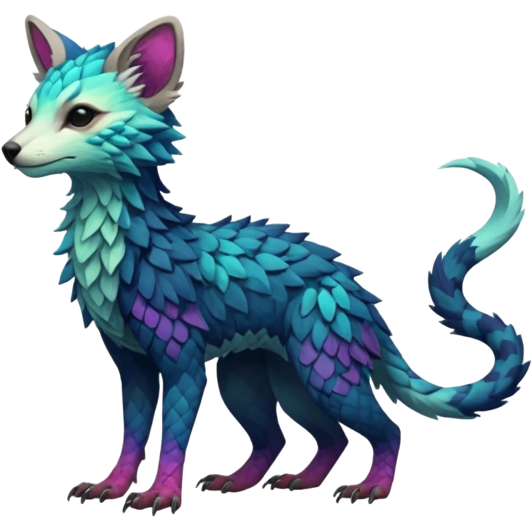 Modern Realistic Rare Fantasy Vernid-Trico-species by LiLaiRa full body emoji