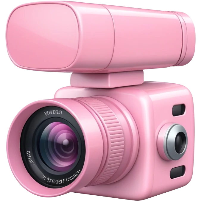 Light pink videocamera emoji emoji