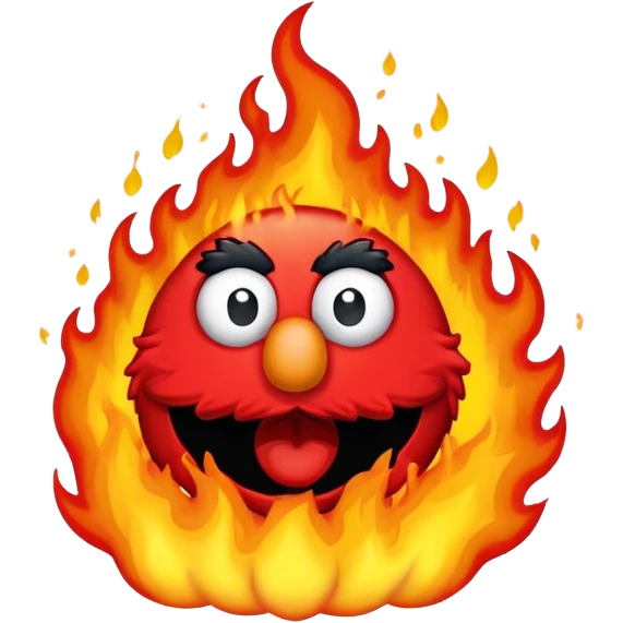 elmo fire emoji