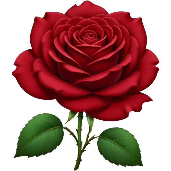 Dark Red rose  emoji