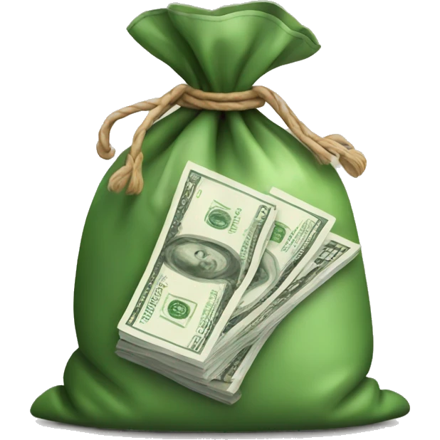 bag of money with safe icon emoji