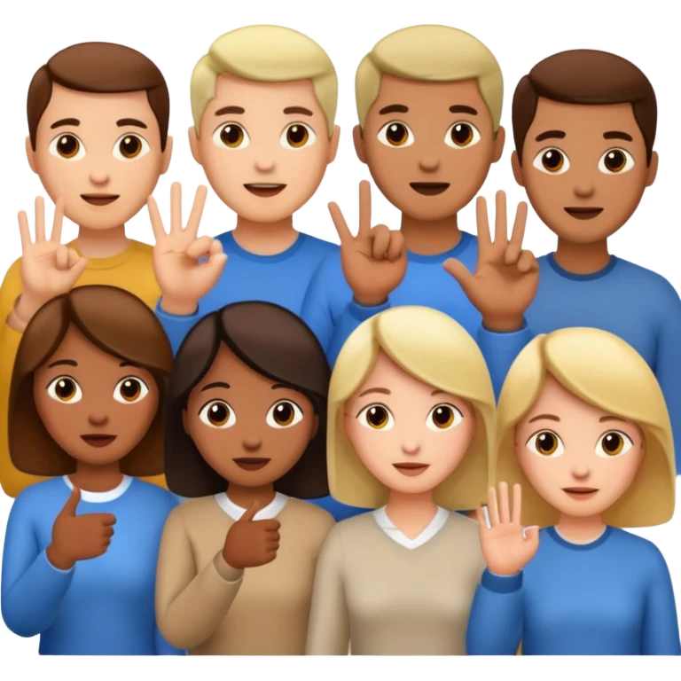 group of people talking emoji