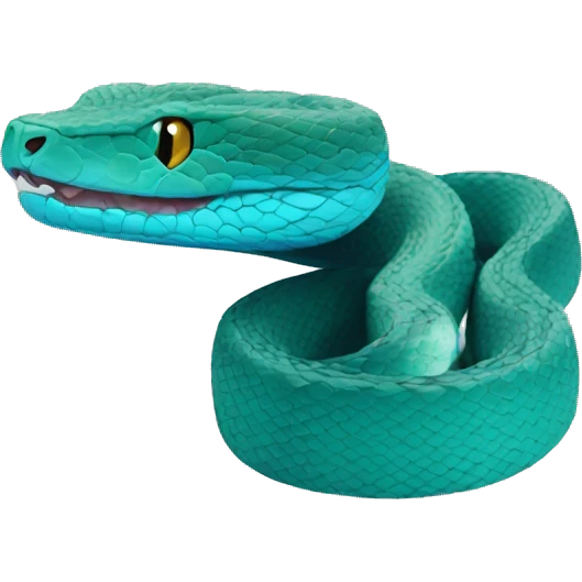 Blue Pit viper emoji