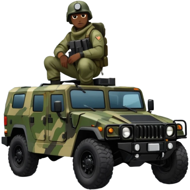 Stealthy camouflage Rock climbing Snow planet dark scary Imperial Shock Troopers police off road interceptor humvee camper  emoji