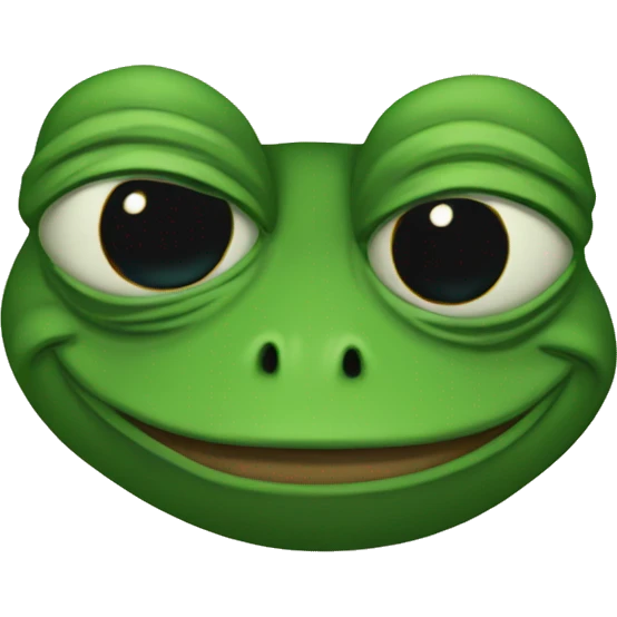 Pepe frog with a clover emoji