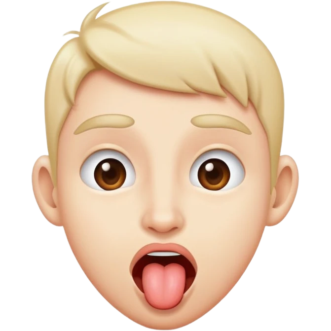 teasing face sticking out tongue emoji