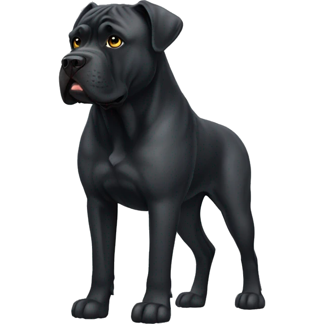 Black cane corso emoji