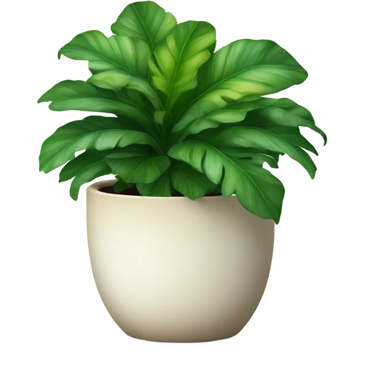 A tropical plant in a pot emoji