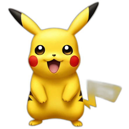 Pikachu qui fait caca emoji