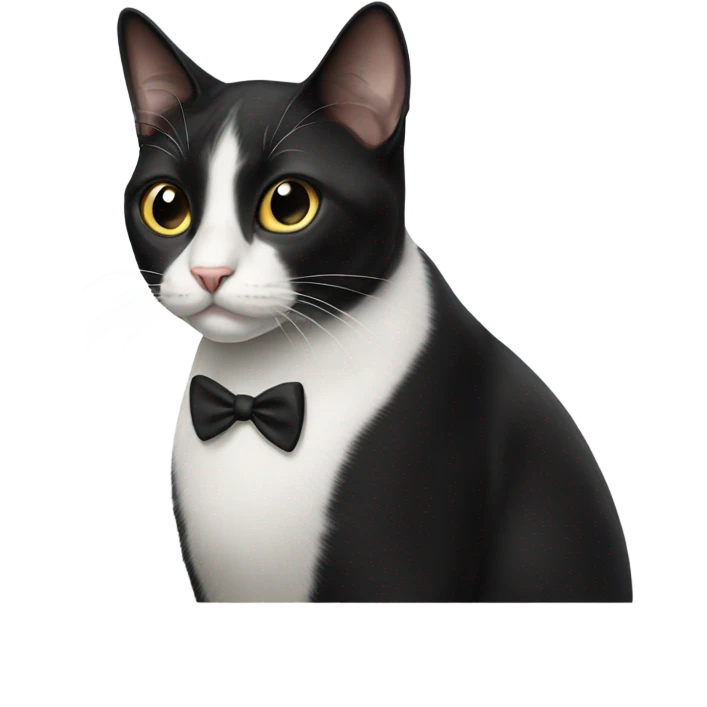 Tuxedo cat emoji