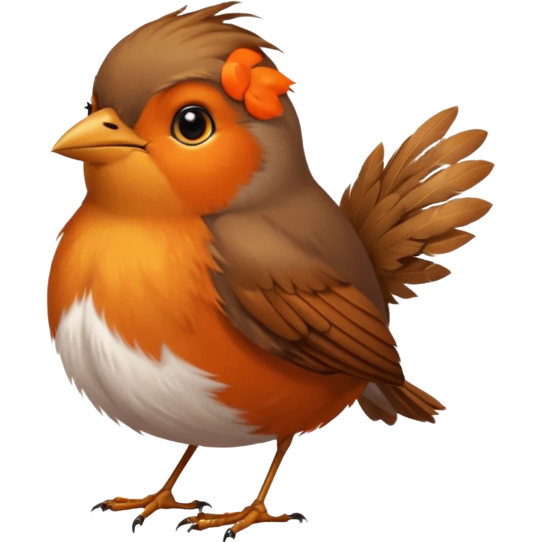 un rouge gorge danse emoji