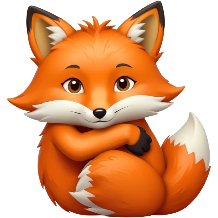 Fox hug emoji