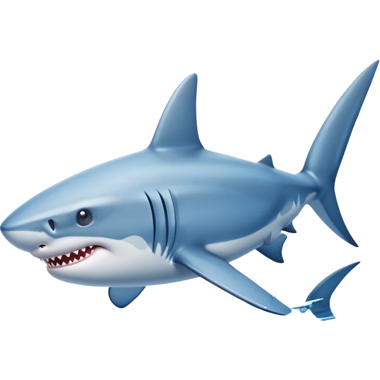 shark with blue Nike sneakers emoji