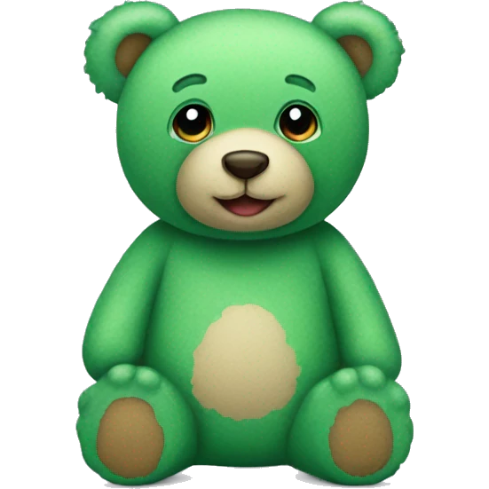 green teddy bear  emoji