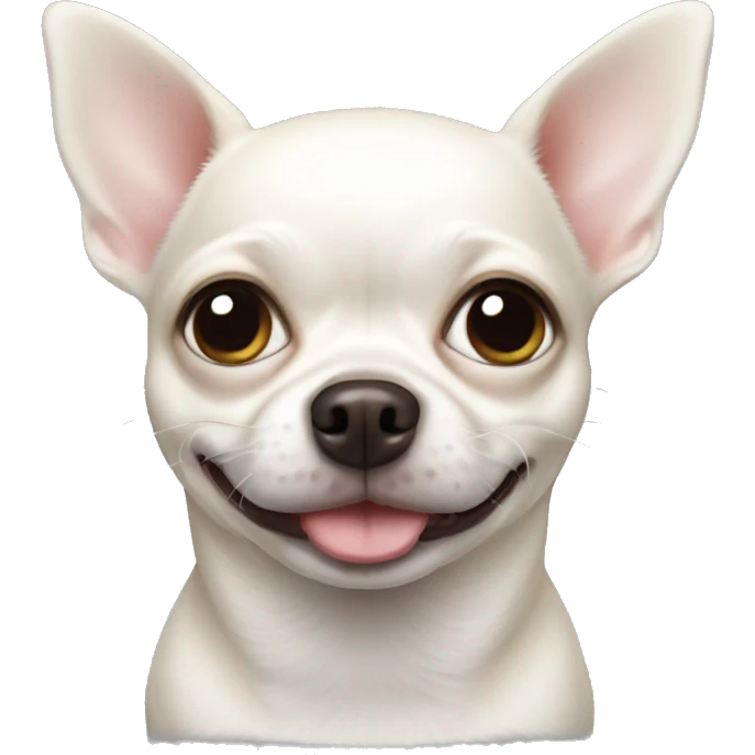 fat white chihuahua emoji