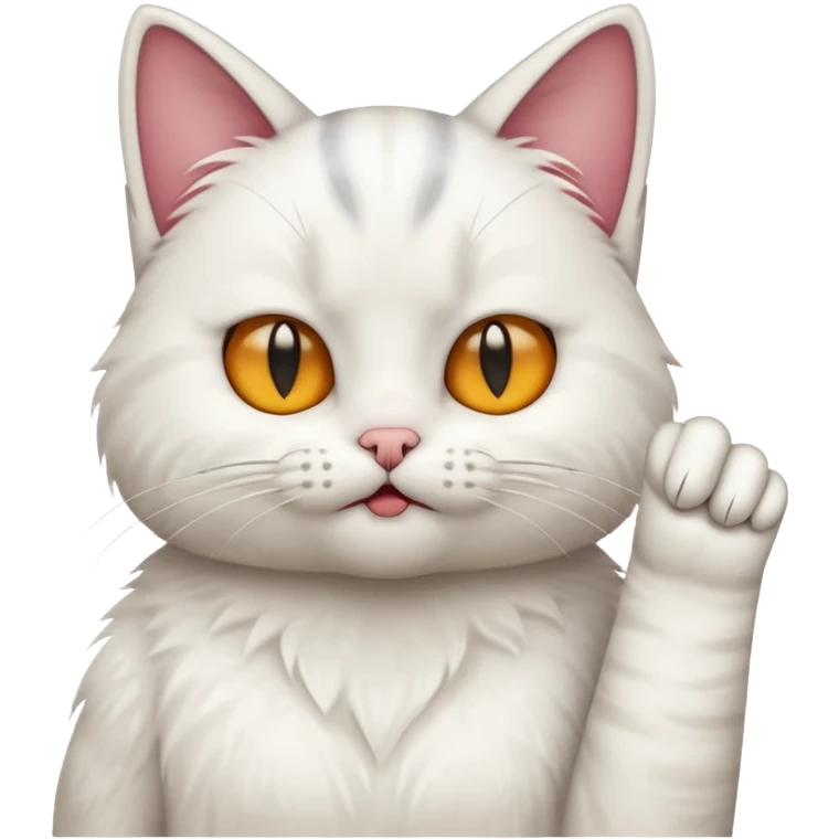 cat flipping u off emoji