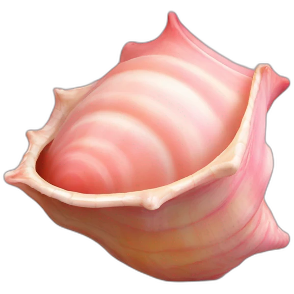 pink king conch shell emoji