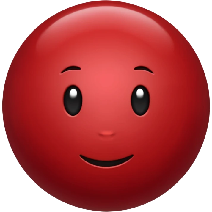 Dark Red point without face emoji