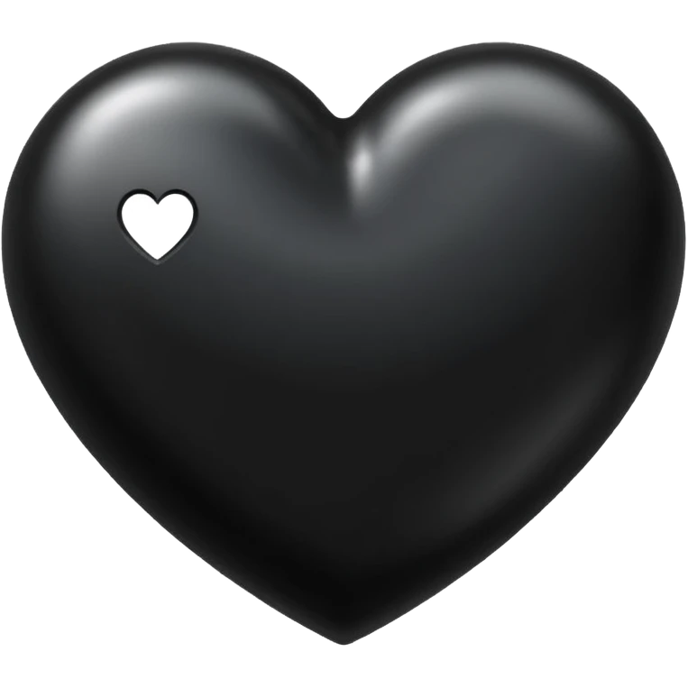 Black heart emoji emoji