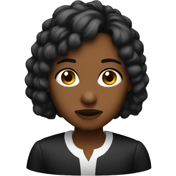 Judgemental girl emoji