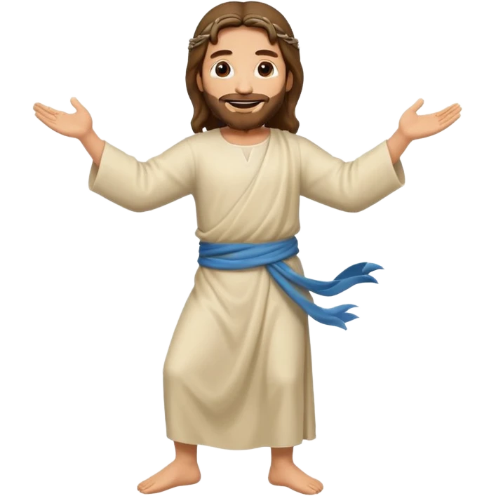 Jesus dancing emoji