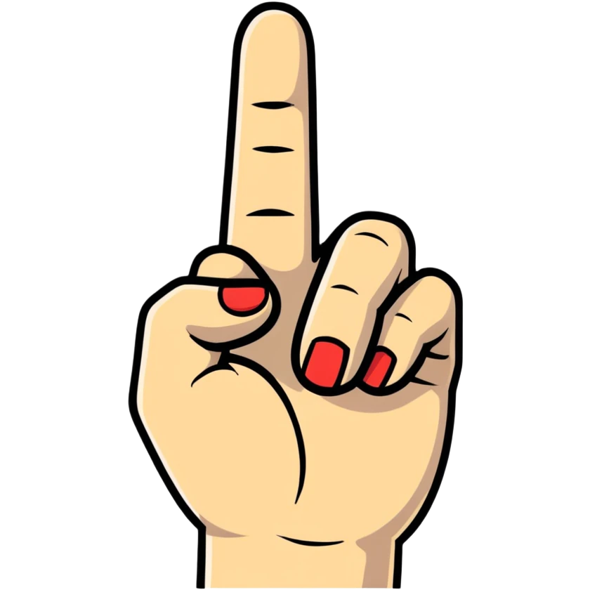 middle finger hand gesture emoji