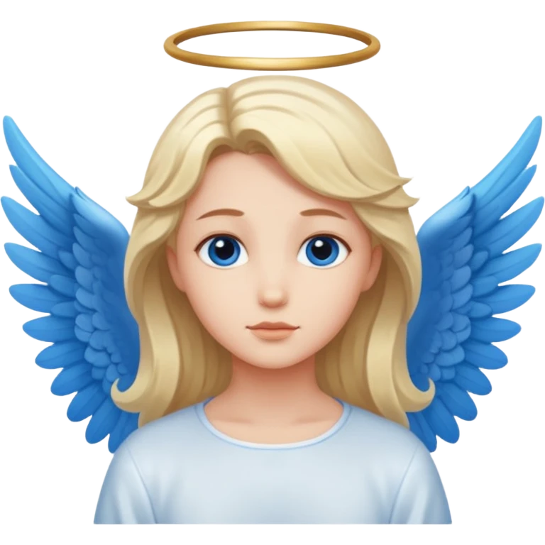 angel blue wings emoji